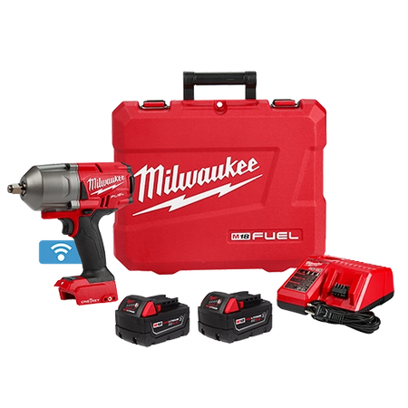 Milwaukee 2863-22R M18 FUEL 1/2 in. High Torque Impact Wrench Kit with ONE-KEY (Friction Ring)