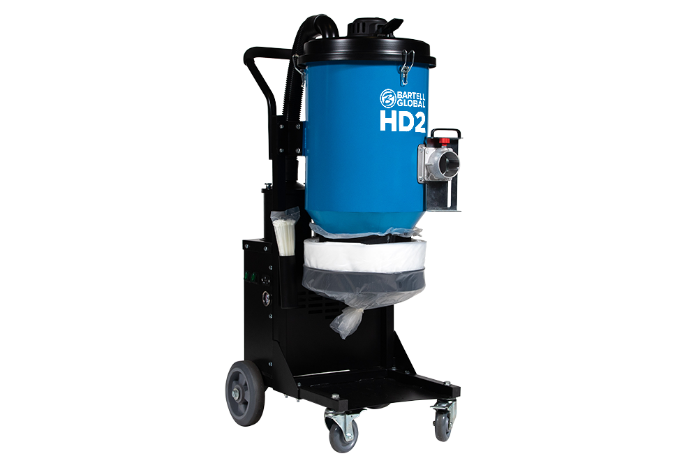 Bartell HD2 HEPA Dust Extractor 240 CFM Dual Motor Industrial Vacuum