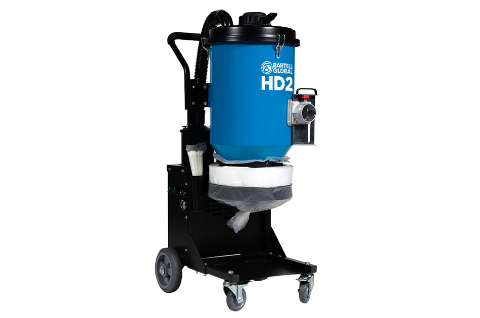 Bartell HD2 HEPA Dust Extractor 240 CFM Dual Motor Industrial Vacuum