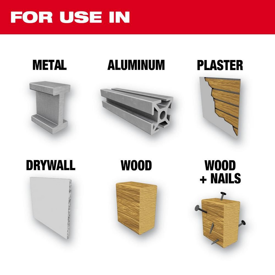 Milwaukee 49-22-4175 15PC Hole Dozer General Purpose Hole Saw Kit Durable Bi Metal Hole Cutting Set image 2