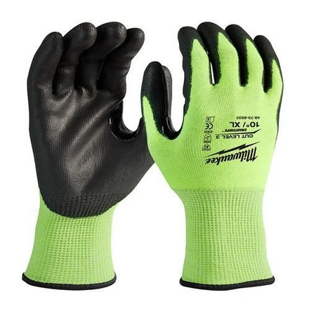 Milwaukee 48-73-8933 Cut Level 3 High Visibility Work Gloves XL