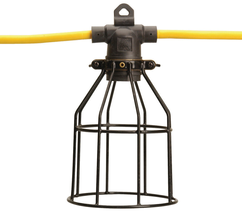 Southwire 7538SW 50ft Indoor/Outdoor Light String – Heavy Duty Jobsite Lighting System
