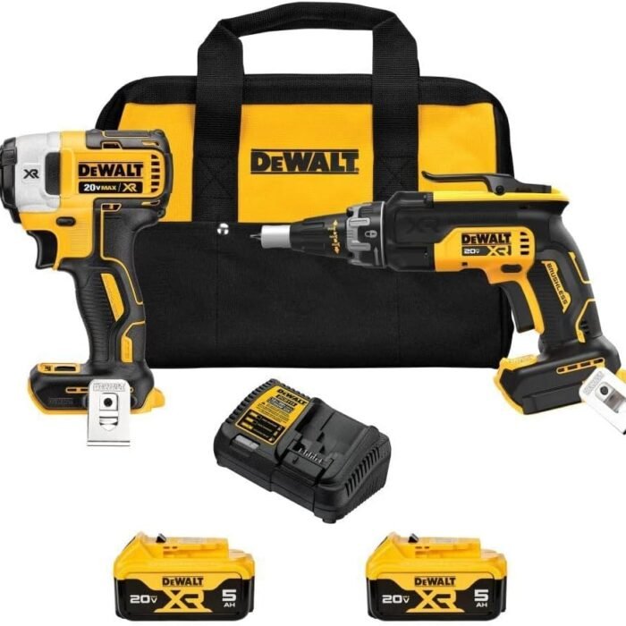 DEWALT 20V MAX XR Drywall Screw Gun & Impact Driver Combo Kit