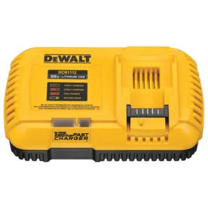 DeWALT DCB1112 12 Amp Fast Charger with Double Insulated Design and Fan Cooling for 20V MAX and FLEXVOLT Batteries