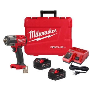 Milwaukee 2962P-22R M18 FUEL 1/2 in. Mid-Torque Impact Wrench Kit (Pin Detent)
