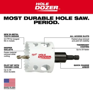 Milwaukee 49-22-4185 All Purpose Professional Hole Dozer Hole Saw Kit - 28pc