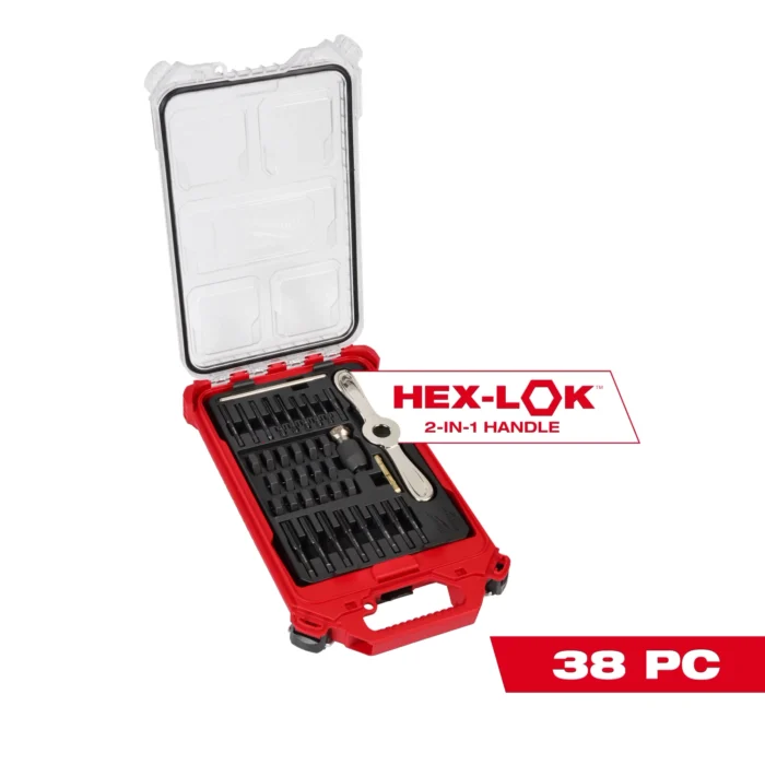 38PC Metric Tap & Die PACKOUT Set w- HEX-LOK 2-in-1 Handle ToolKing 38PC Metric Tap & Die PACKOUT Set w- HEX-LOK 2-in-1 Handle ToolKing