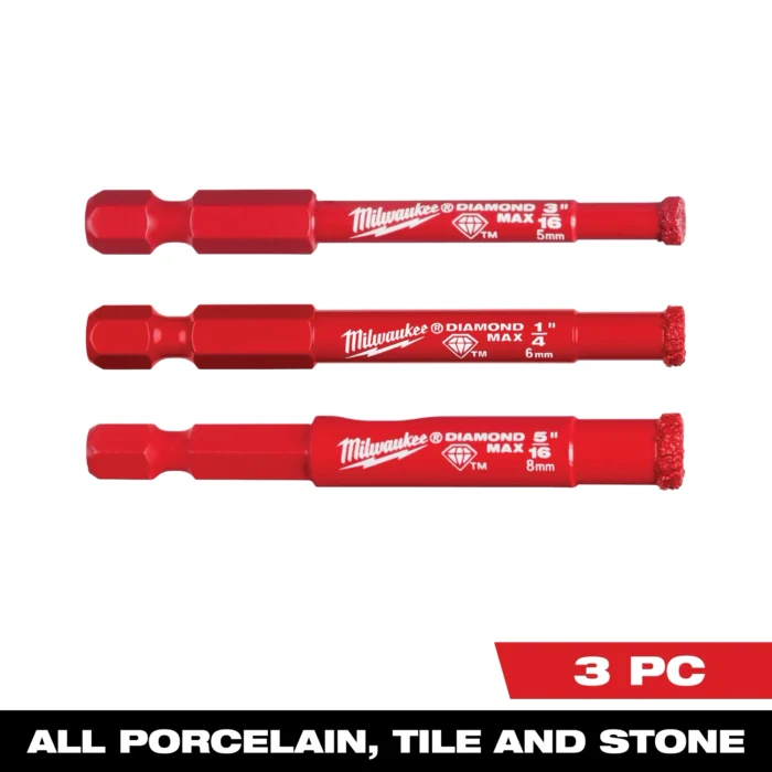 Diamond Max Hole Saw Bit Set – 3PC – Toolking