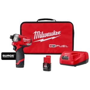 Milwaukee M12 FUEL™ SURGE™ 1/4" Hex Hydraulic Driver Kit | Toolking.com