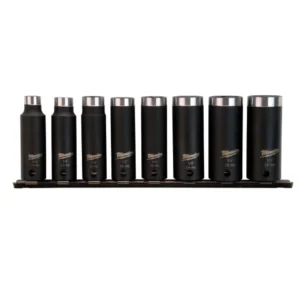 MILWAUKEE SHOCKWAVE Deep Well Socket 3-8 Set – 8PC ToolKing