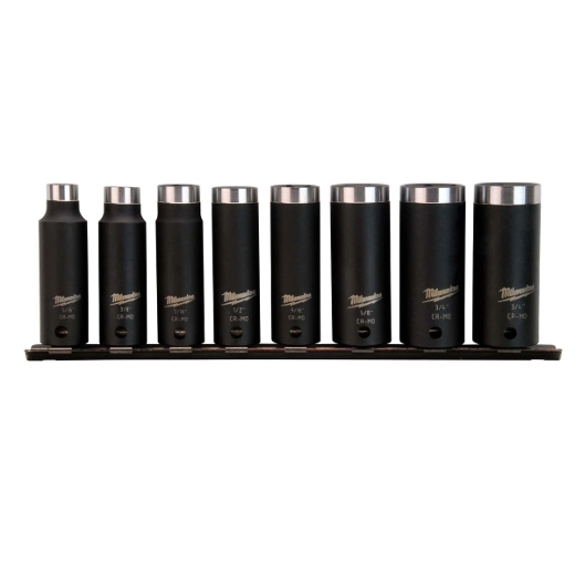 MILWAUKEE SHOCKWAVE Deep Well Socket 3-8 Set – 8PC ToolKing MILWAUKEE SHOCKWAVE Deep Well Socket 3-8 Set – 8PC ToolKing