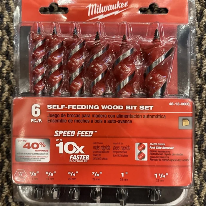 Milwaukee 48-13-0600 Speed Feed Self-Feeding Wood Bit Set, 6 Piece – ToolKing