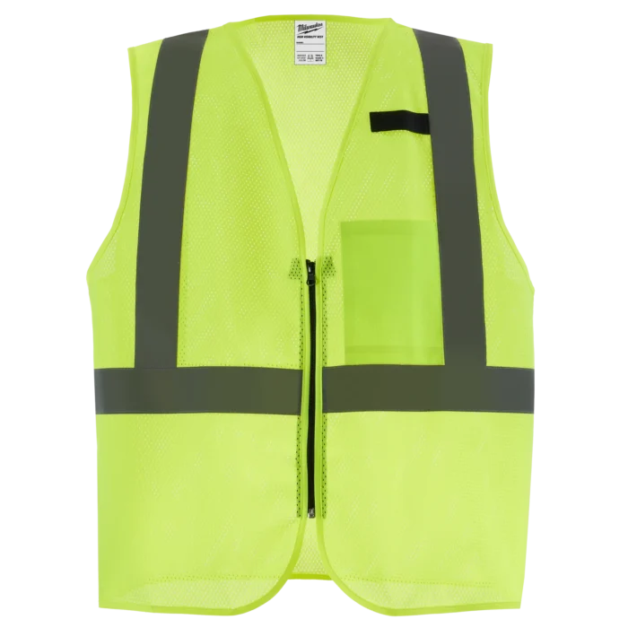 Milwaukee Class 2 High Visibility Mesh One Pocket Safety Vest ToolKing