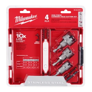 One-Piece Carbide Hole Cutter Set – 4PC – Toolking