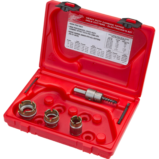 Quick Change Carbide Hole Cutter Set 5PC toolking Quick Change Carbide Hole Cutter Set 5PC | Toolking.com