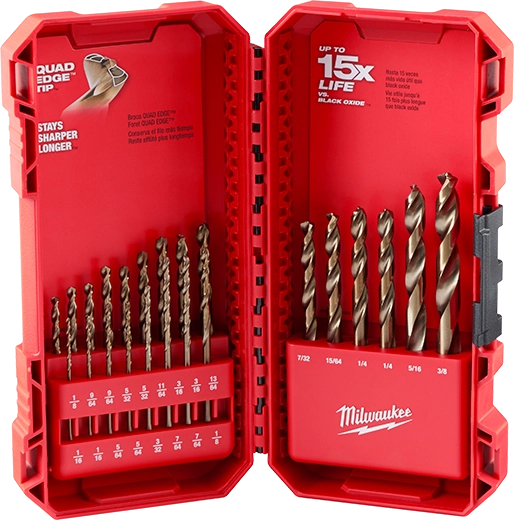 RED HELIX Cobalt Drill Bit Set – 23PC – Toolking RED HELIX Cobalt Drill Bit Set – 23PC – Toolking.com